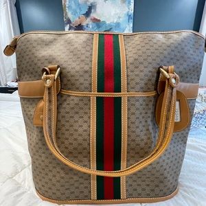 Authentic Vintage Micro GG Overnight Travel Bag - EXCELLENT condition.